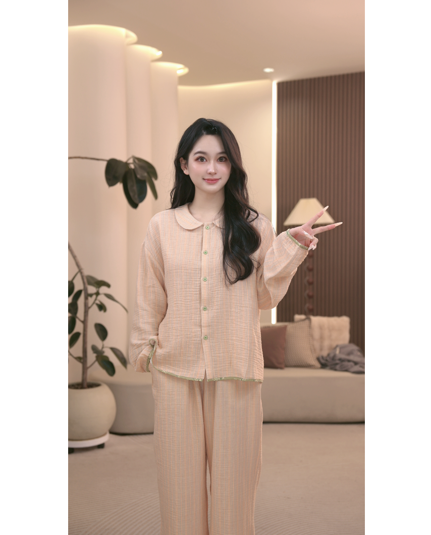 DM定制【元气橘】设计款家居服套装