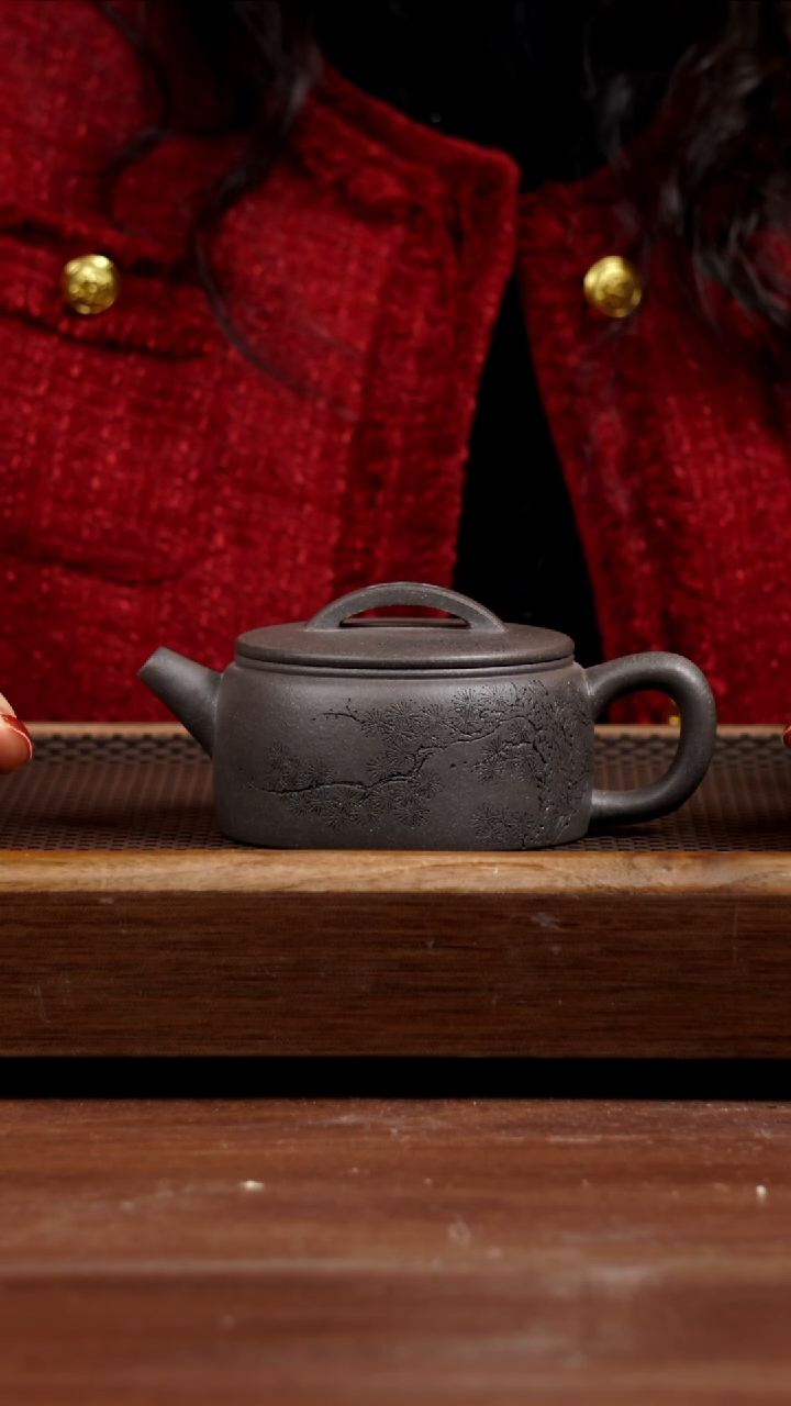 【闪购商品】紫砂茶壶天青汉瓦220CC