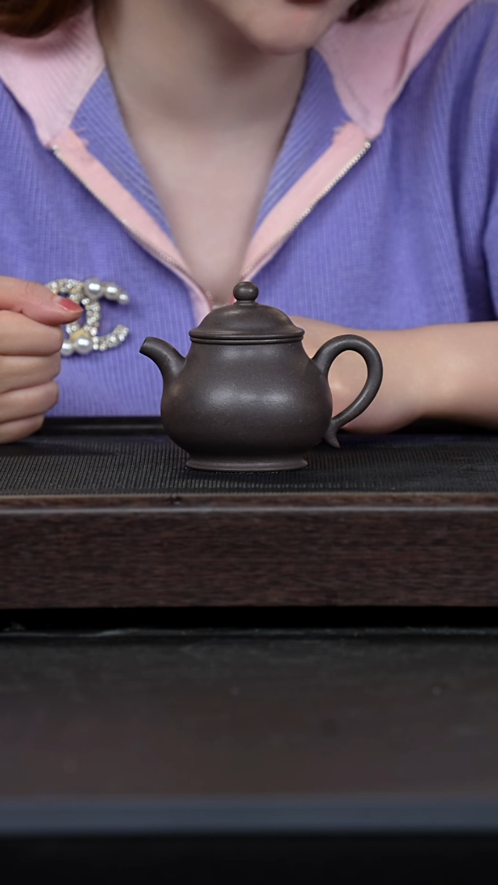 【闪购商品】紫砂茶壶千禧紫泥潘壶