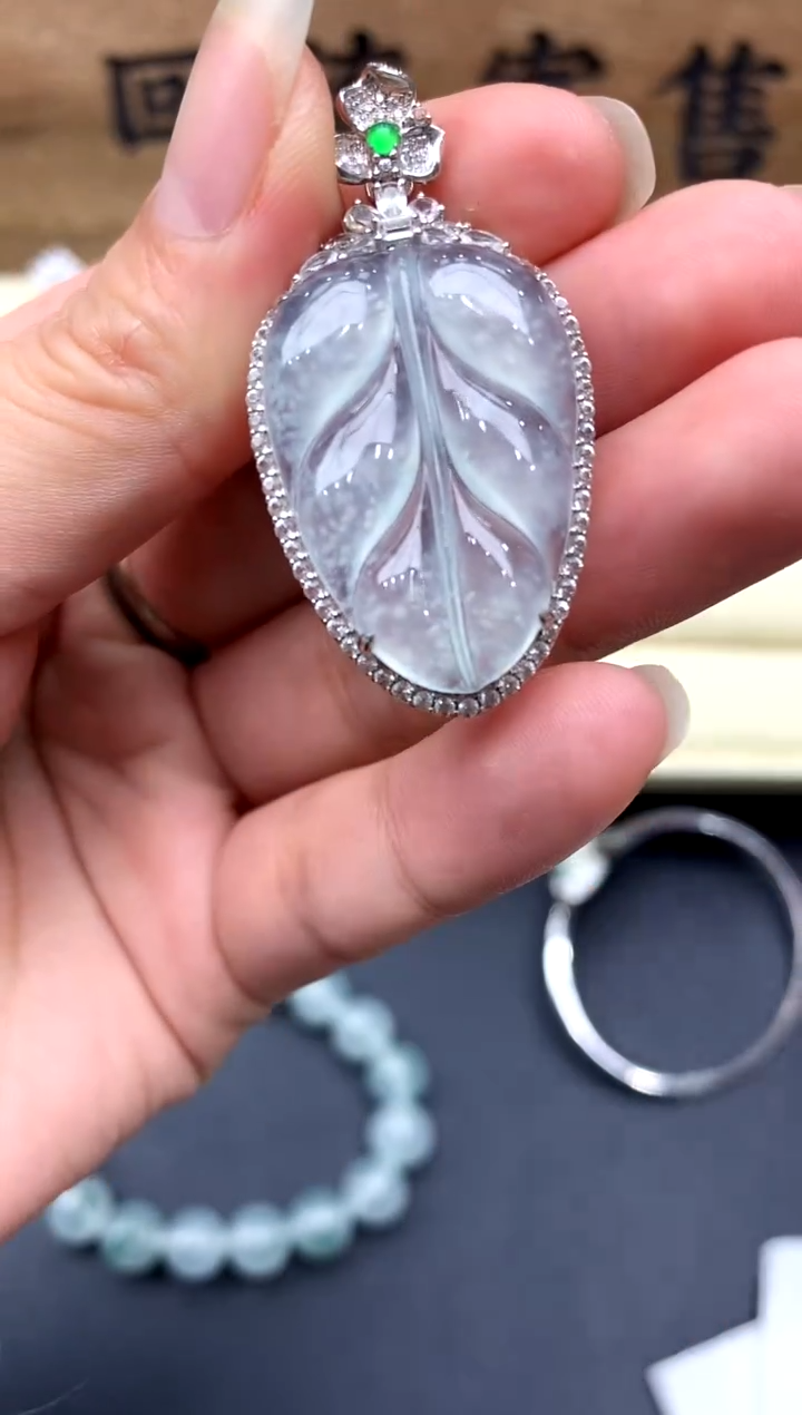 【闪购商品】翡翠颈饰18K金镶嵌434-中国好珍宝