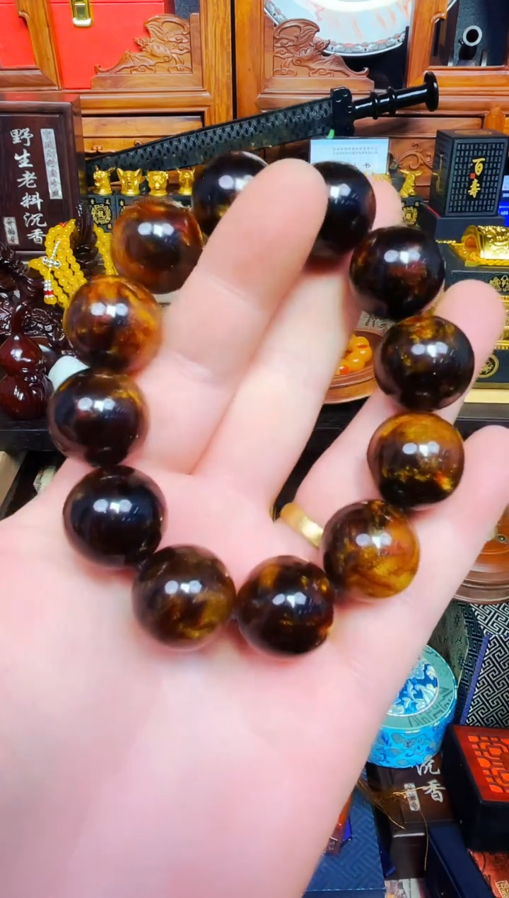 【闪购商品】琥珀手链未镶嵌精品精品 独具匠心