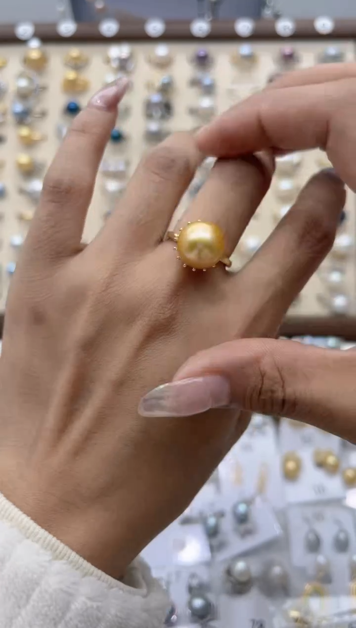 【闪购商品】淡水珍珠戒指合金19