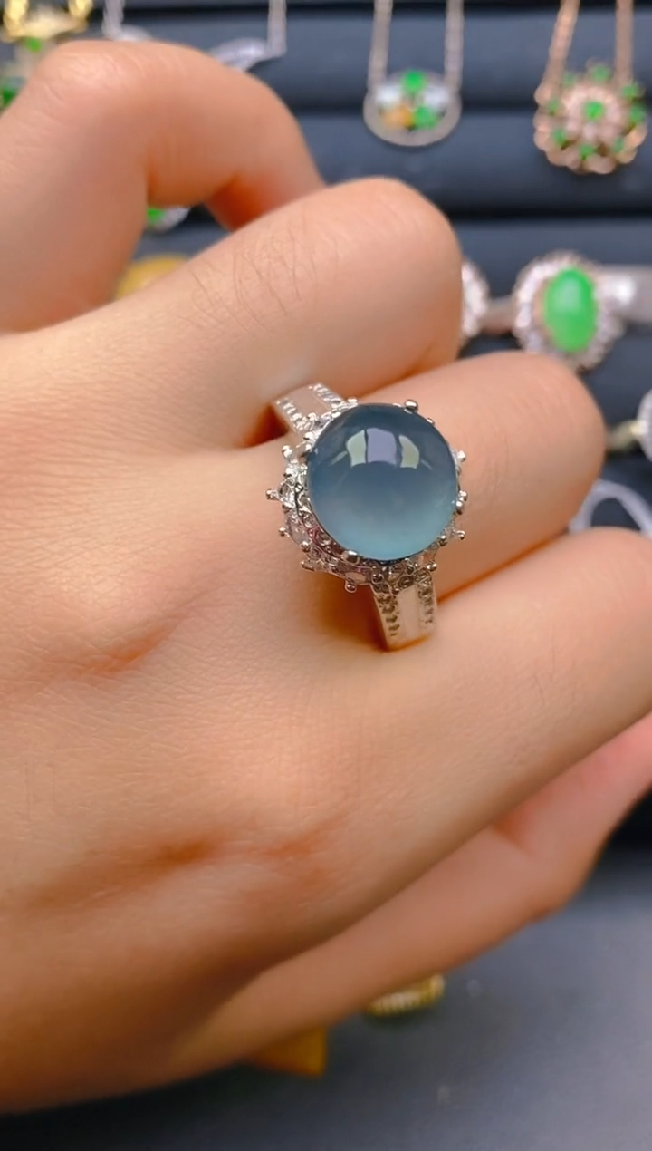 【闪购商品】翡翠戒指未镶嵌天然A货翡翠1