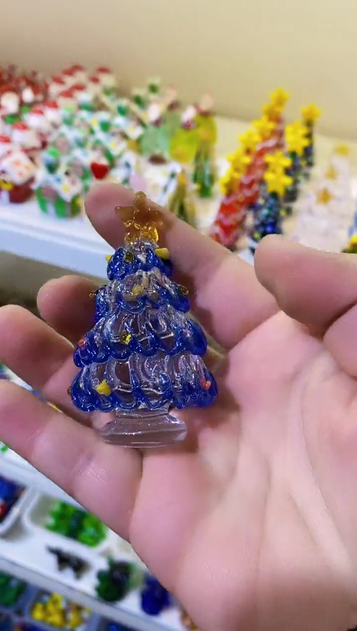【闪购商品】琉璃手工艺品圣诞树