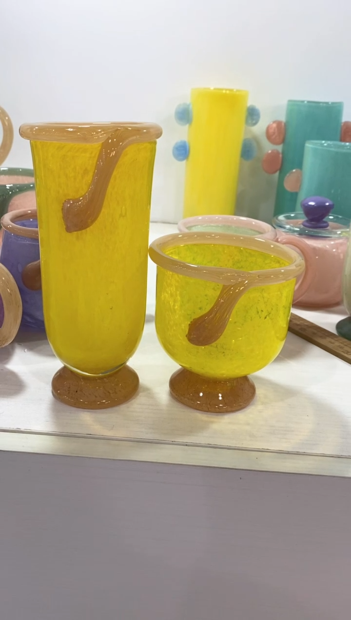 【闪购商品】琉璃慕忆家花瓶一对