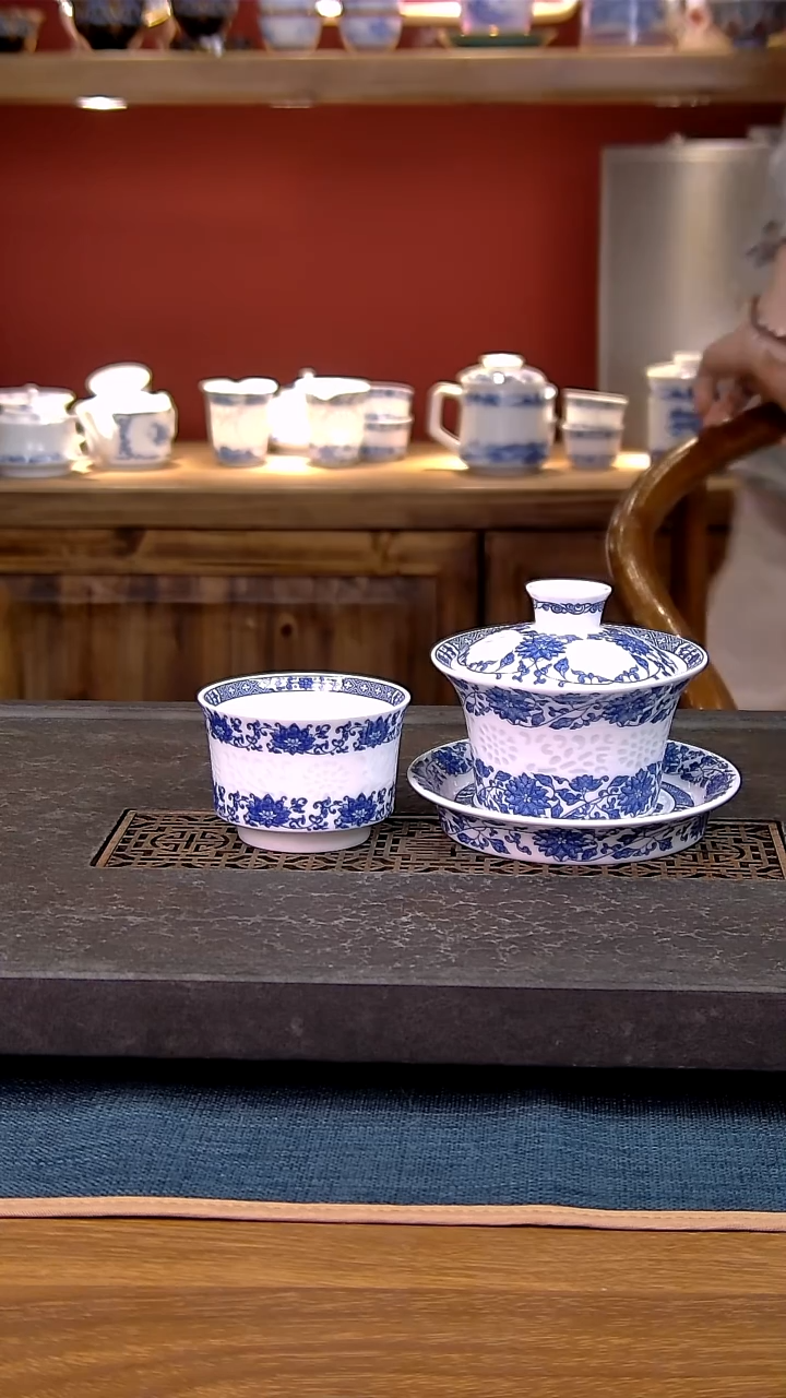 简装家用款件套 白瓷陶瓷茶具