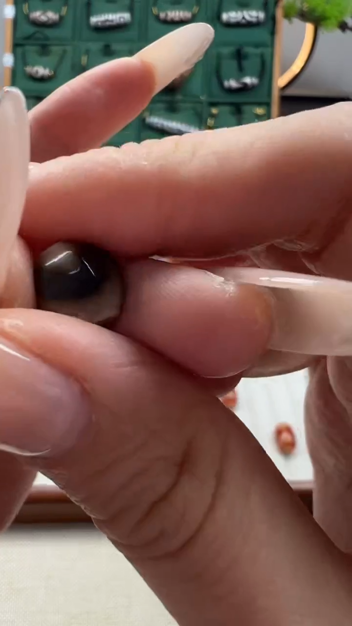 玛瑙/玉髓（覆膜）颈饰未镶嵌18（微瑕随机发货）