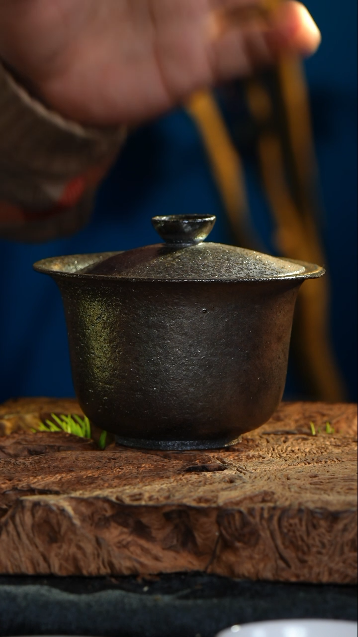 【闪购商品】【901】已开价 柴烧粗陶盖碗