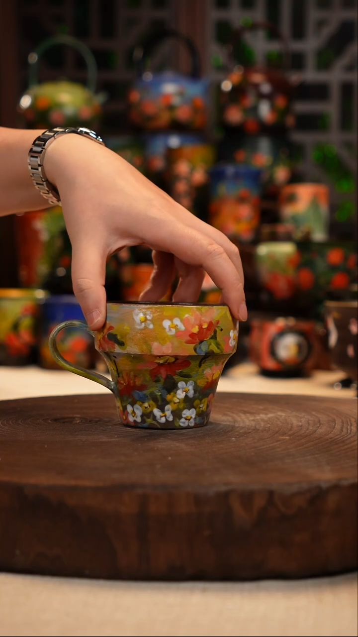 油画   釉下彩   杯子