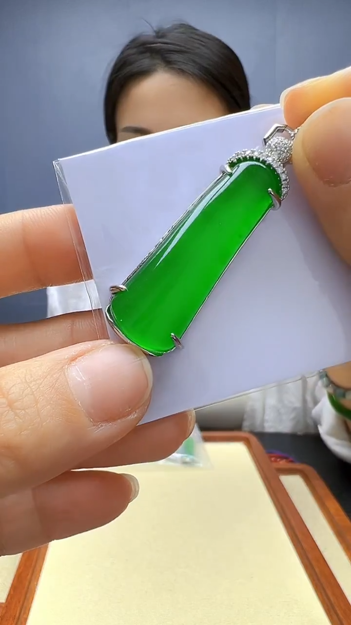 翡翠银S925镶嵌颈饰丹丹diy颈饰