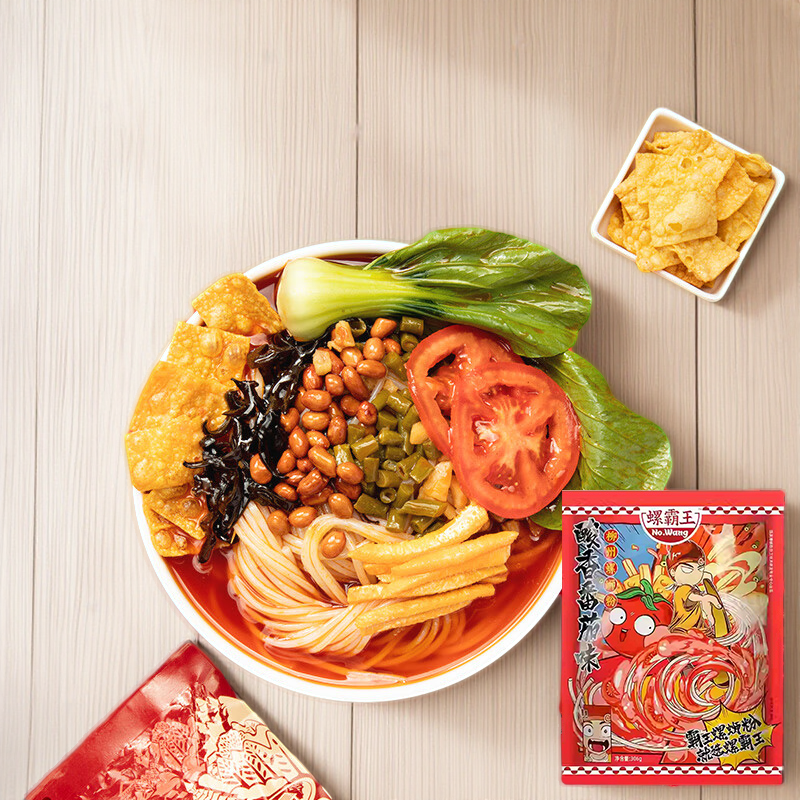 螺霸王螺蛳粉传统小吃下午茶热销速食袋装霸气充饥2024正宗螺丝粉