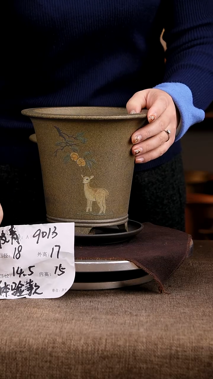 紫砂花盆花卉工艺9013+z