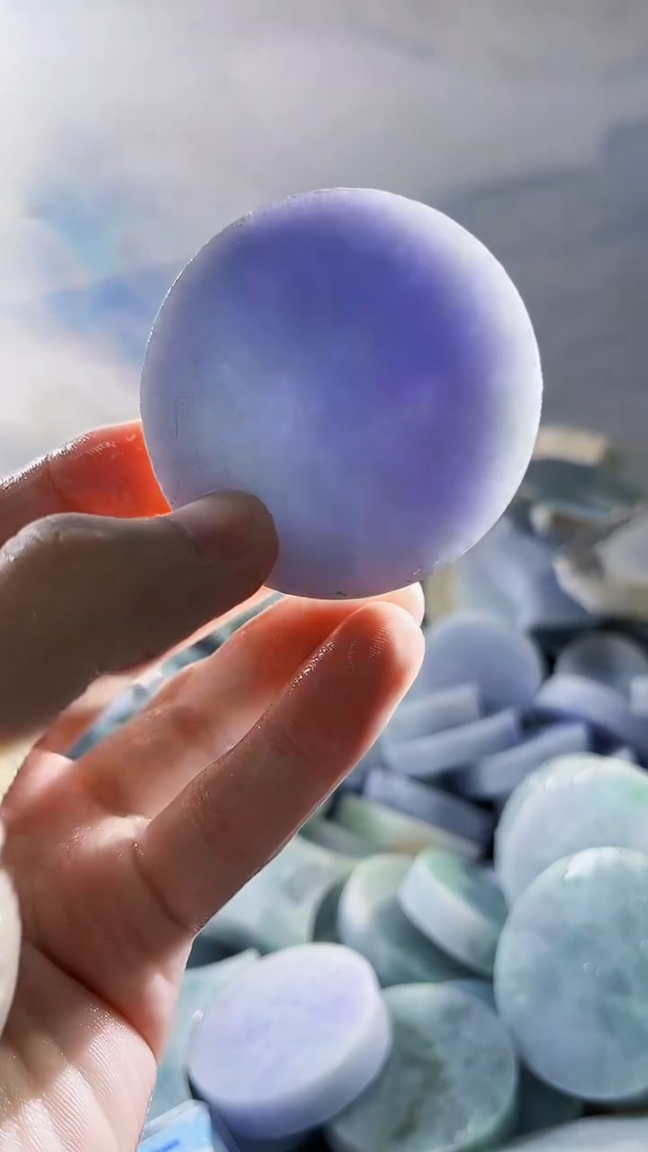 翡翠裸石缅甸翡翠A货文212