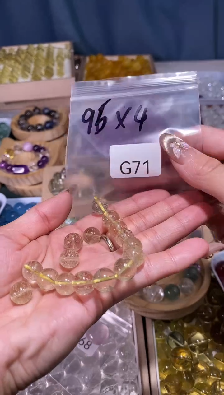 未镶嵌手串水晶R*G71利比亚圆珠宽卡10共16颗拍4