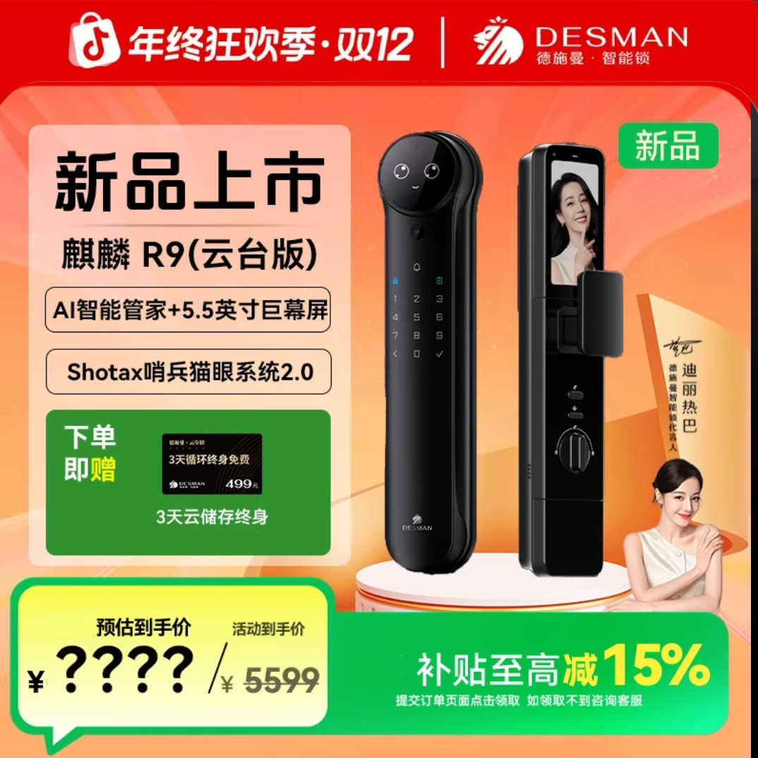 德施曼智能锁麒麟R9云台版