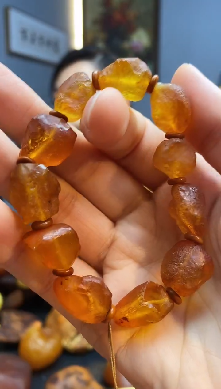 手链琥珀未镶嵌手串
