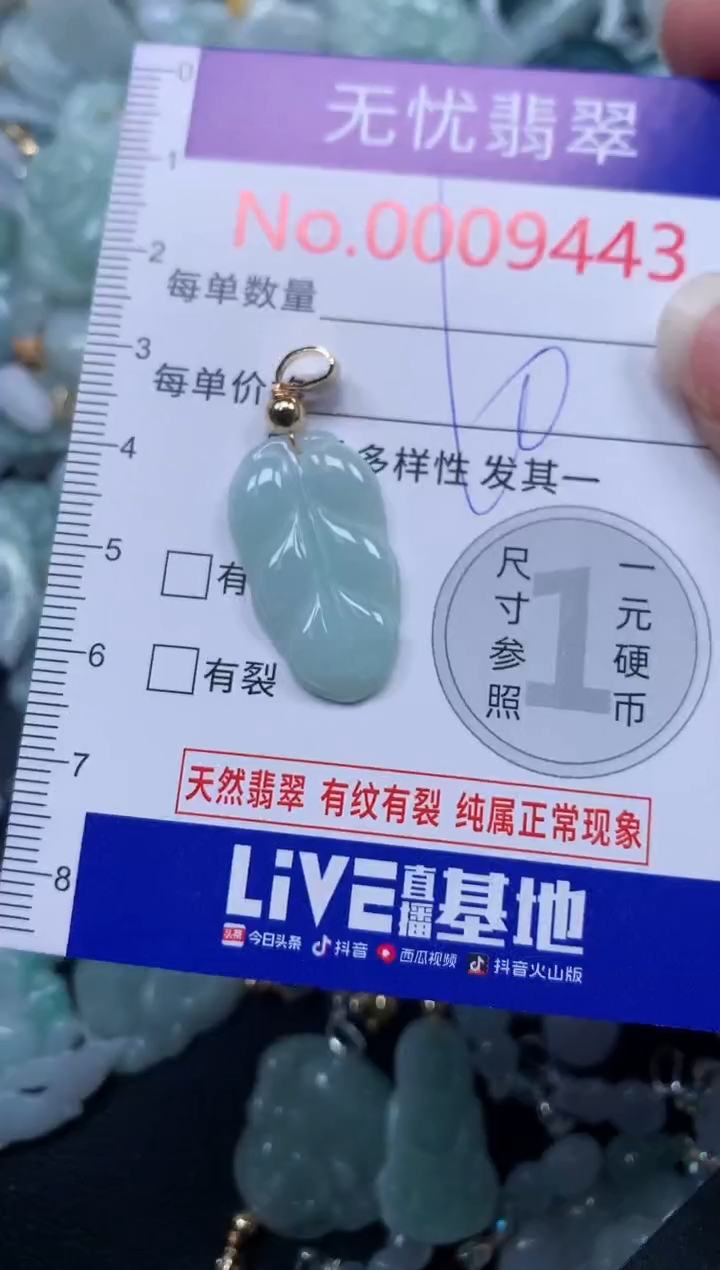 颈饰未镶嵌翡翠9443