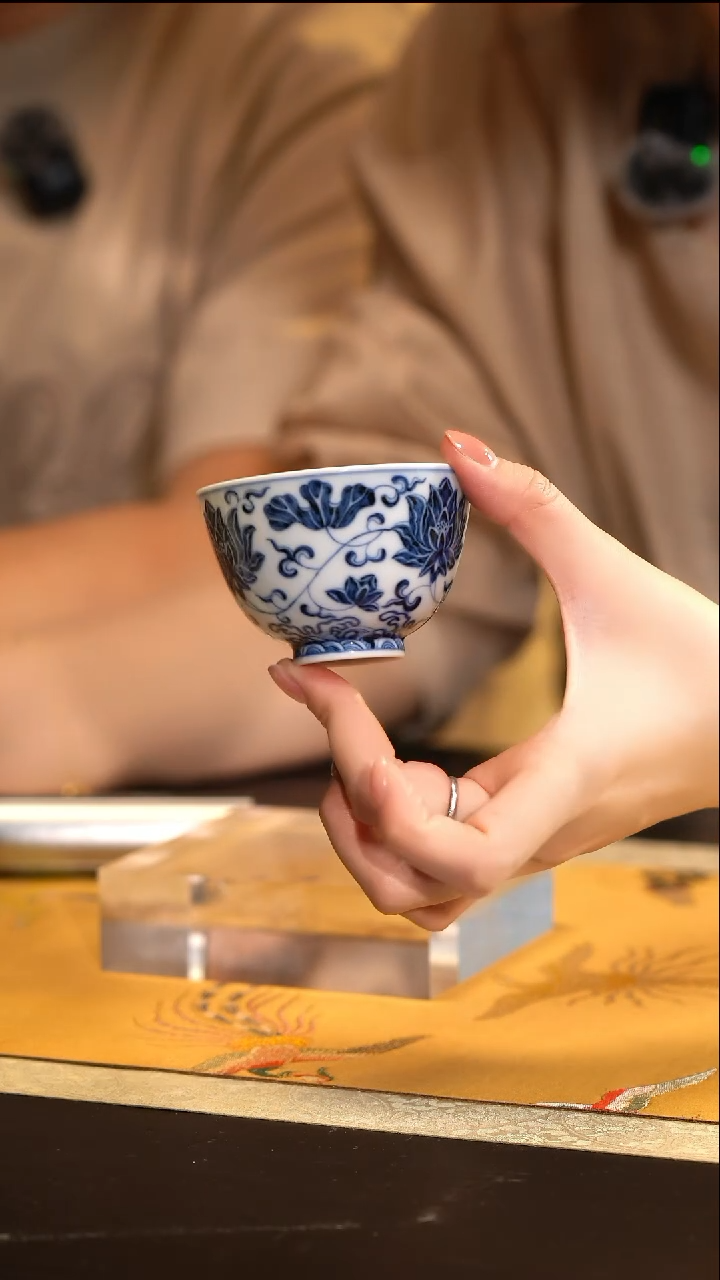 LQT立勤堂立勤堂青花缠枝莲杯