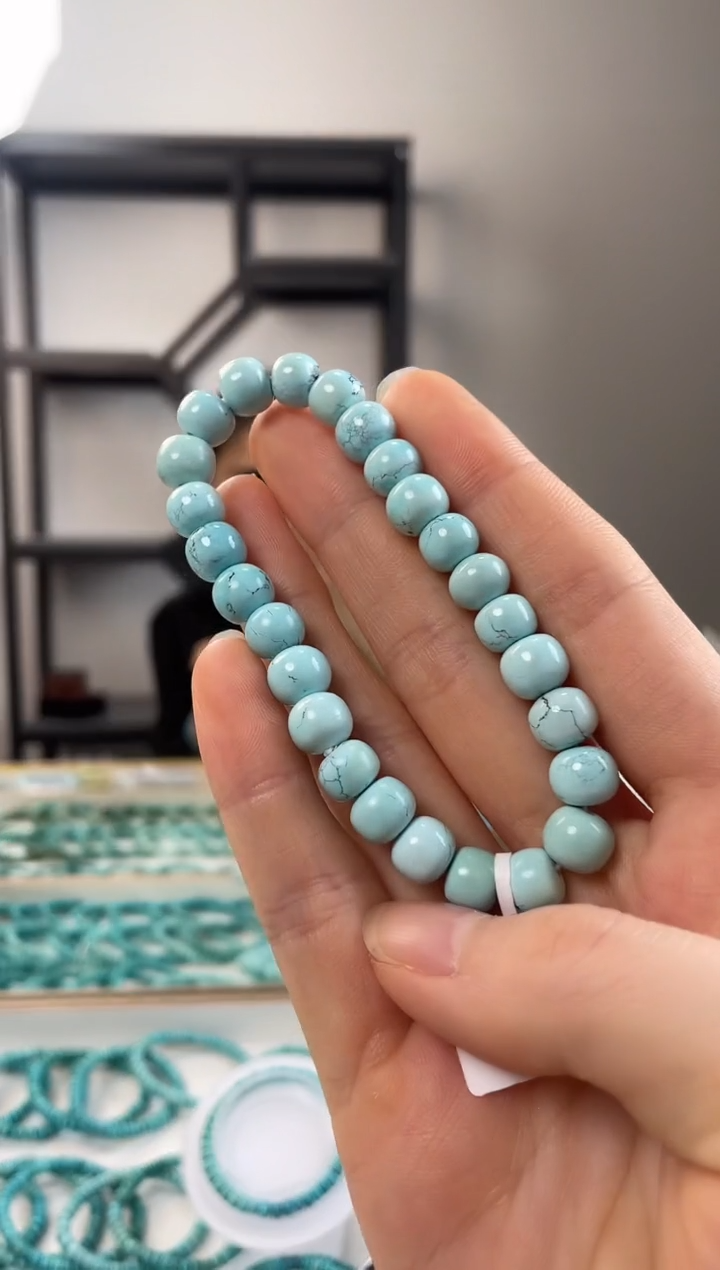 【闪购商品】绿松石珠宝奇石未镶嵌8+mm