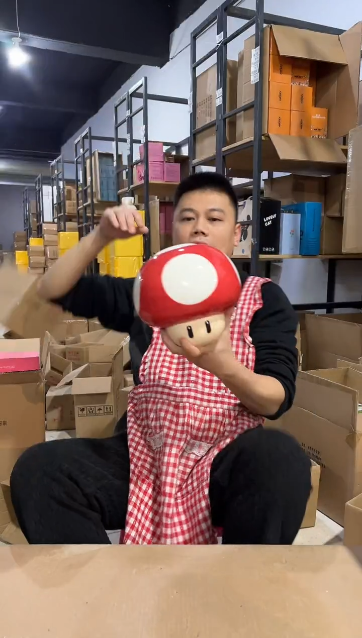 【闪购商品】杯蘑菇罐子 陶瓷材质