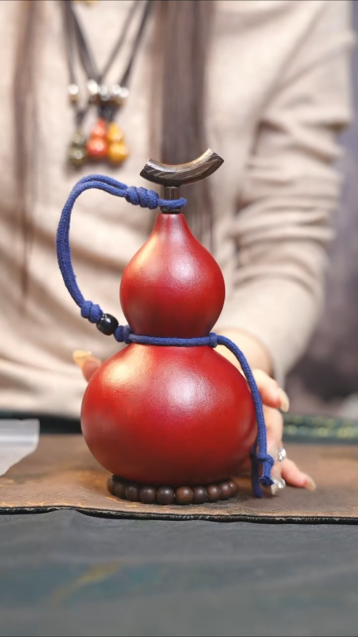 【闪购商品】XU295大漆酒葫芦不包手串及旋转底座