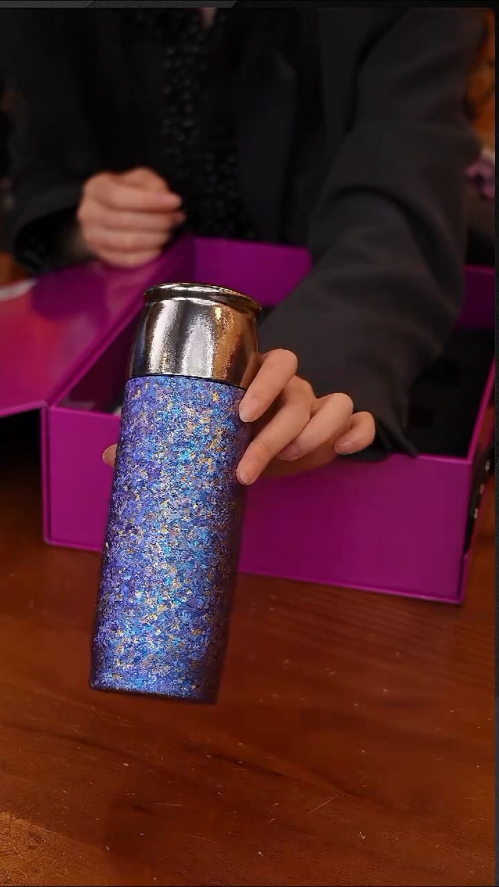 陶150-未来熊博士帽钛杯-萱依紫420ml【CF4819】