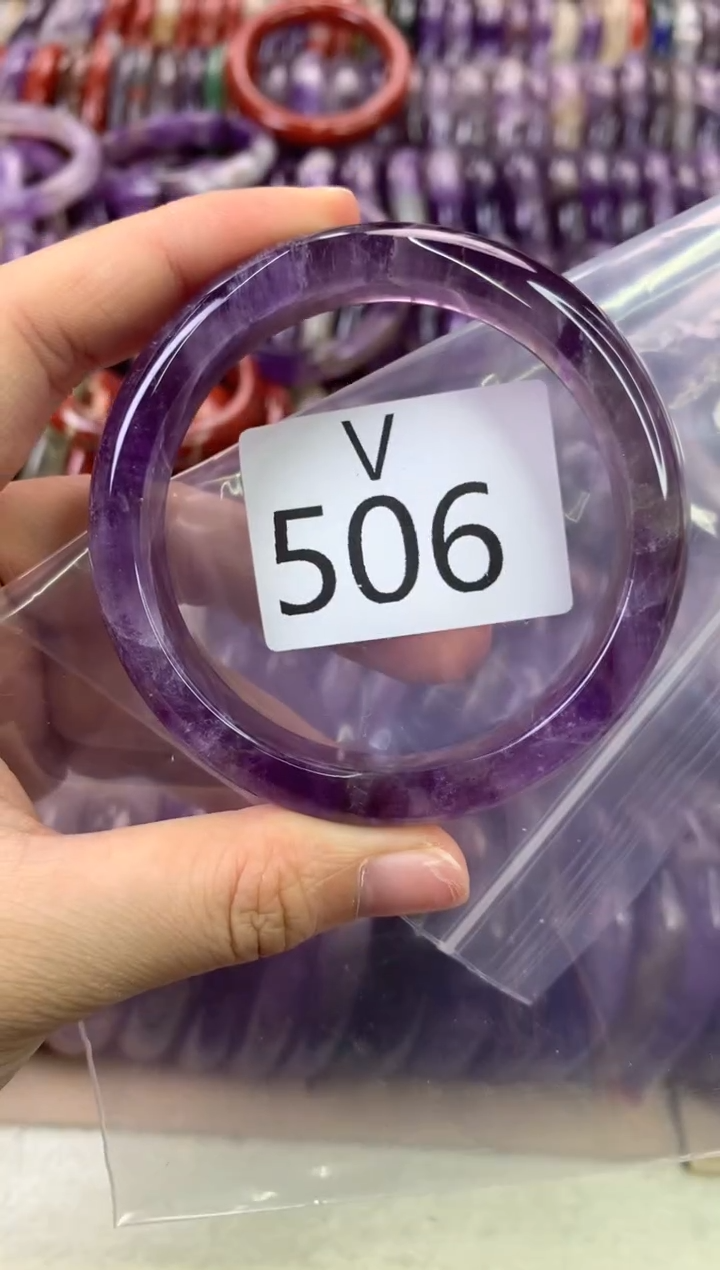 【闪购商品】水晶水晶手镯V未镶嵌506-56