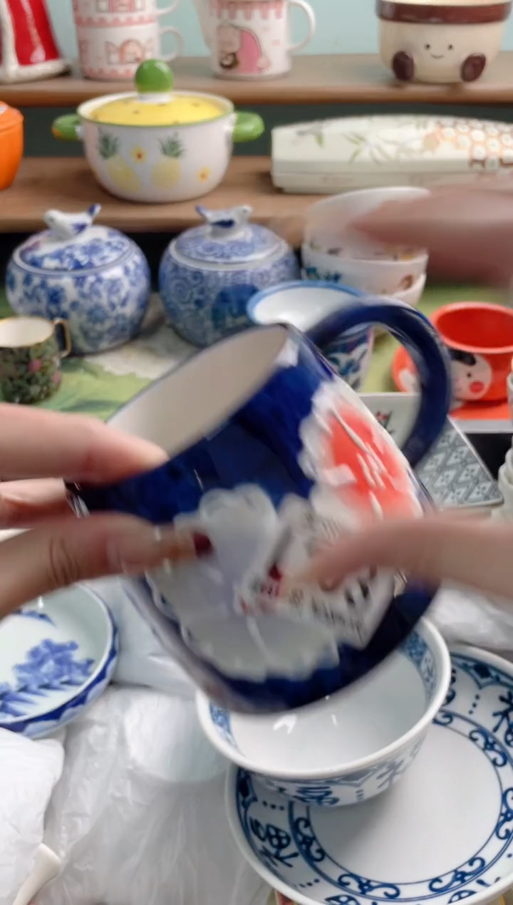 陶瓷睛*蓝L203*********
