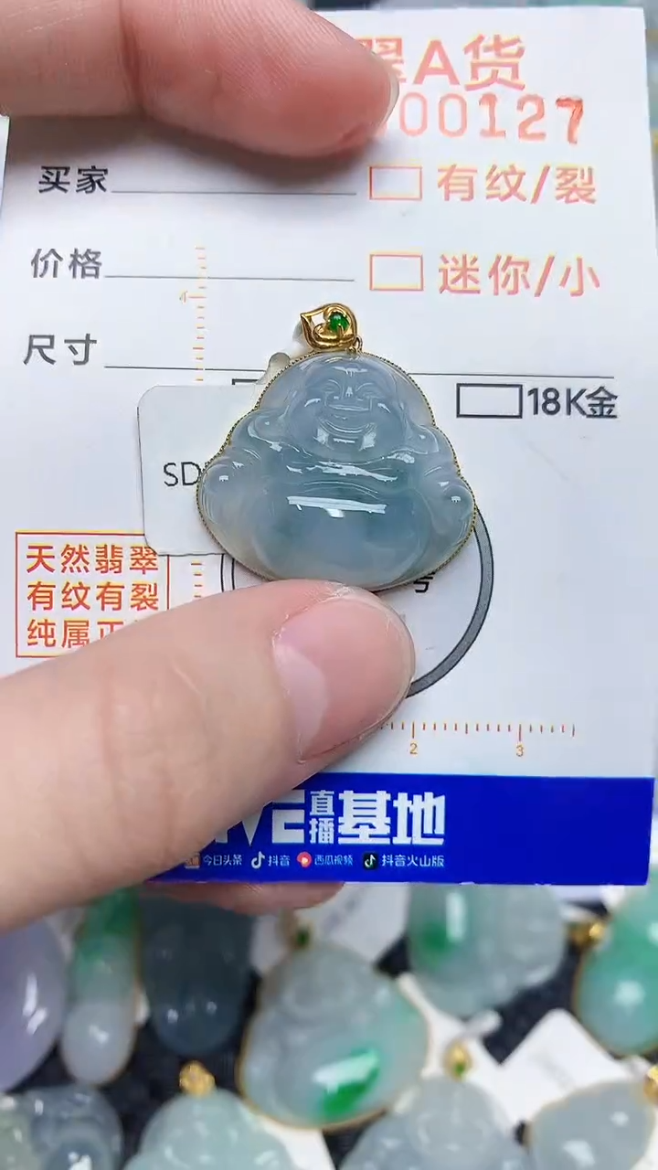 【闪购商品】翡翠颈饰18K金镶嵌45345345345
