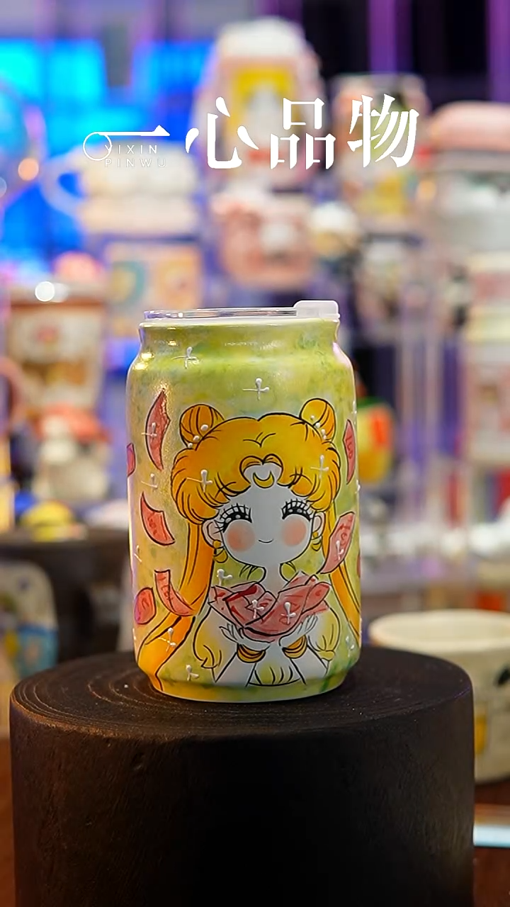 杯子瓷S041景德镇手工手绘杯子摆件