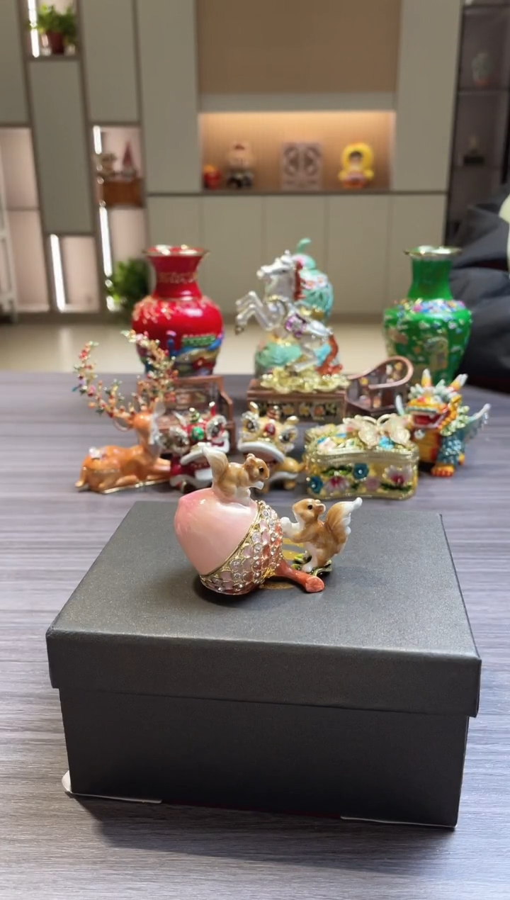 七宝烧珐琅彩首饰盒