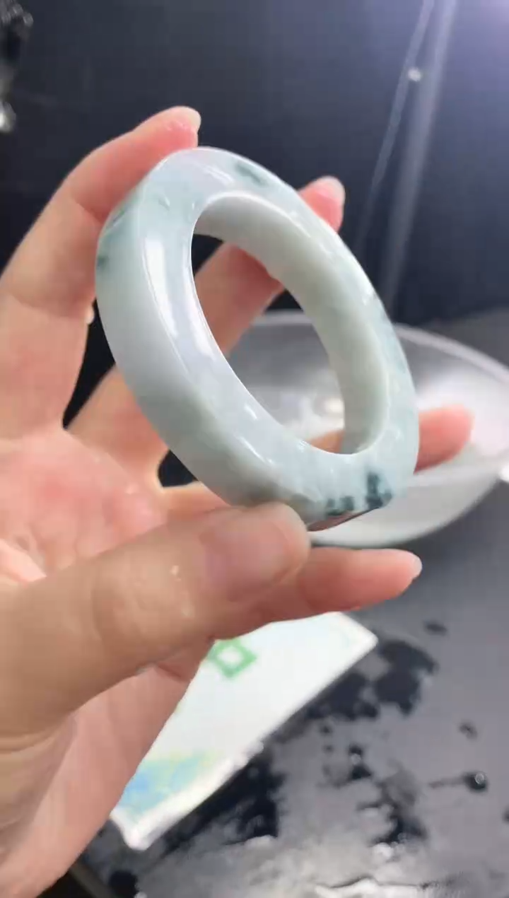 【闪购商品】定制翡翠手镯未镶嵌17 52-58正