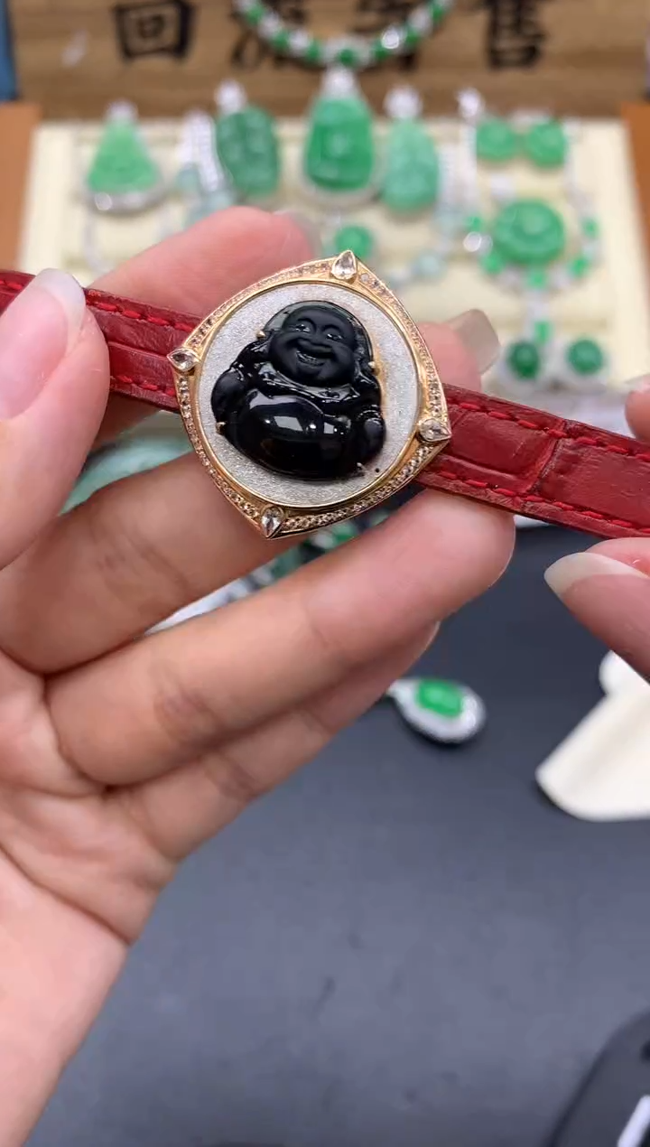 【闪购商品】翡翠手串18K金镶嵌373-中国好珍宝