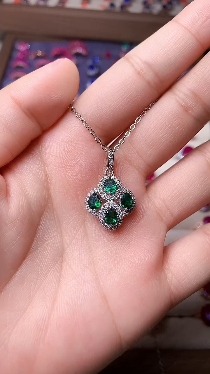 【闪购商品】红宝石颈饰银S925镶嵌000