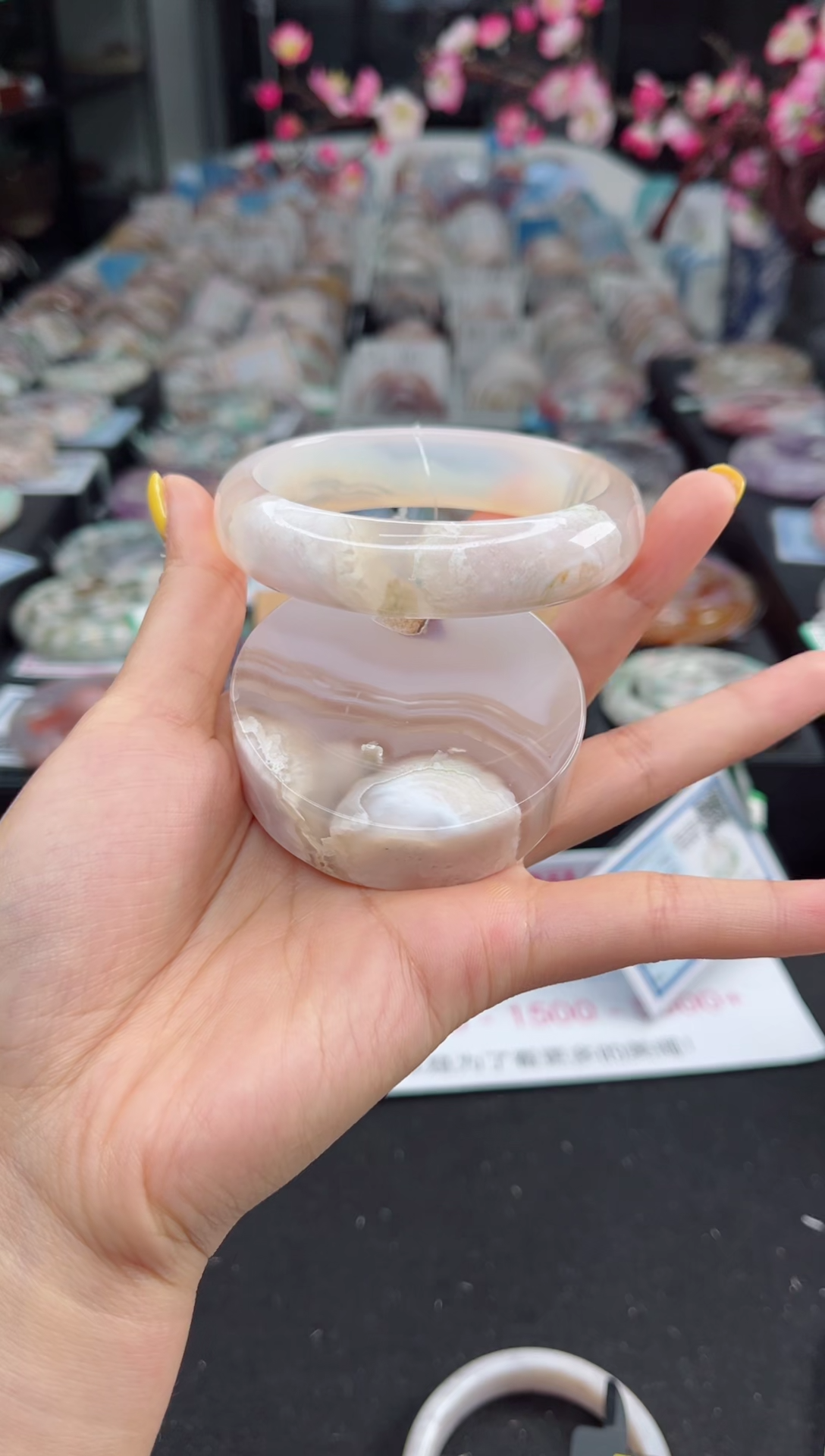 石英质玉未镶嵌手镯61圈口（赠送镯心）1572494