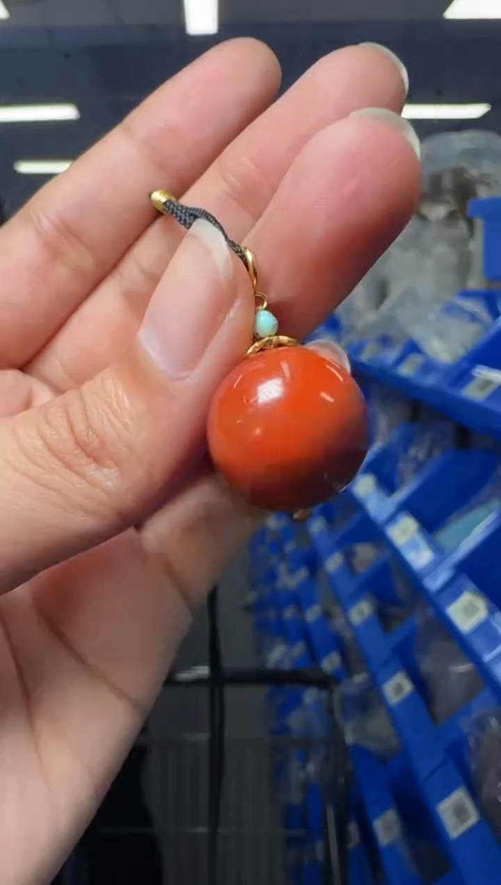 【闪购商品】南红玛瑙吊坠(不含链)未镶嵌南红玛瑙约16mmDIY项链