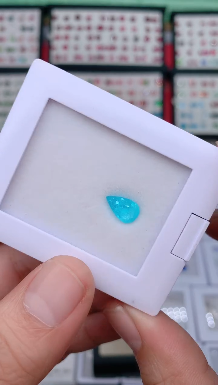 未镶嵌裸石帕拉依巴碧玺超级霓虹蓝1.98ct