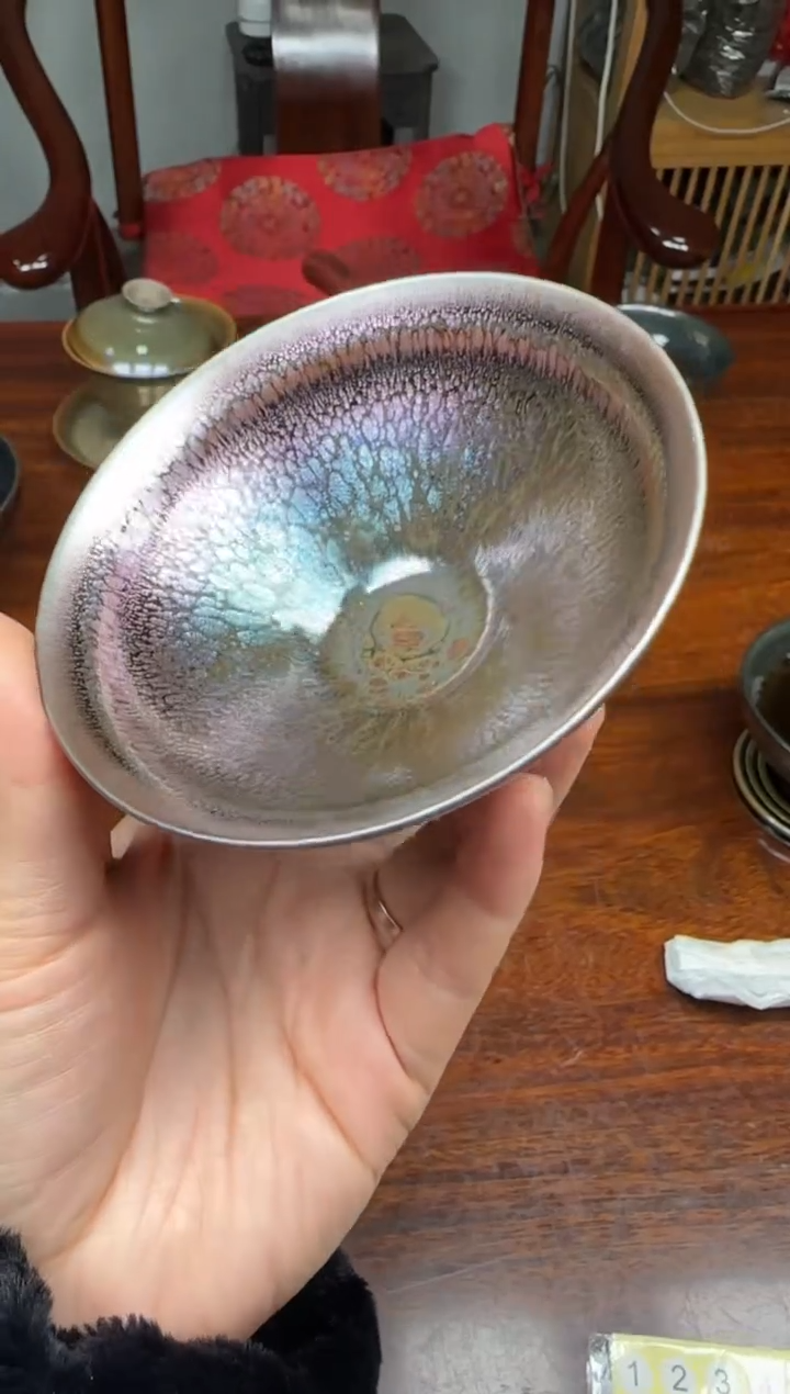 【闪购商品】茶盏07非遗名家罗云和老师醉西湖窑变繁花作品