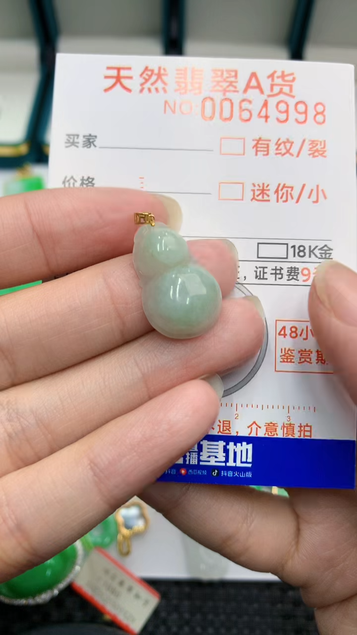 【闪购商品】翡翠颈饰18K金镶嵌            8
