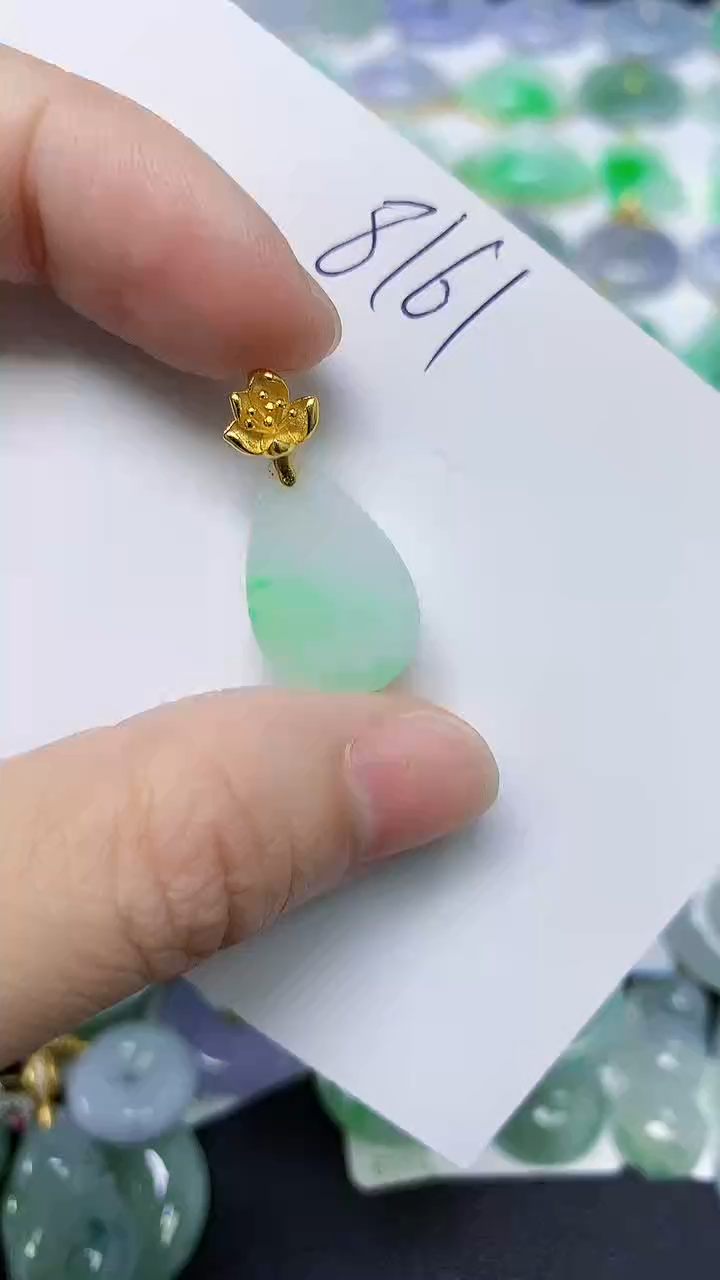 翡翠未镶嵌颈饰天然自然緬甸A貨翡翠