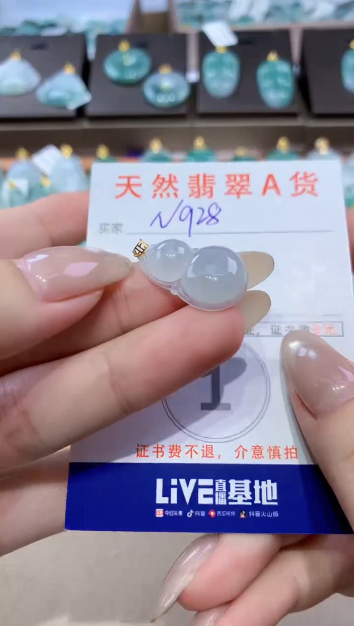 颈饰未镶嵌翡翠天然缅甸翡翠A货挂件 