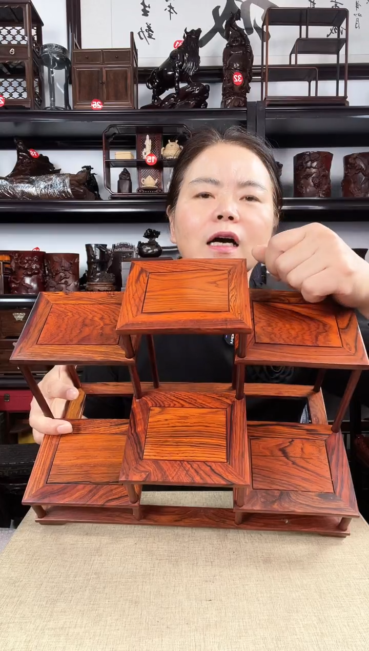 木新款六连老李红木工艺品