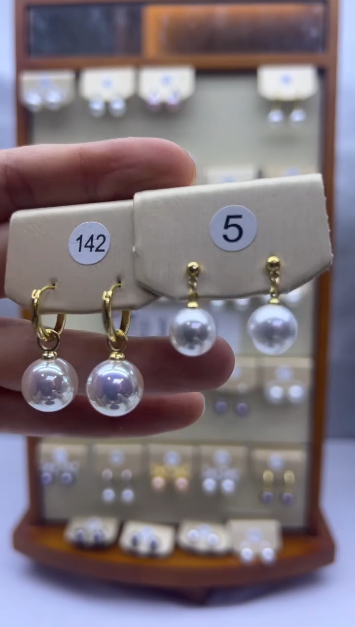 未镶嵌耳饰淡水珍珠142+5