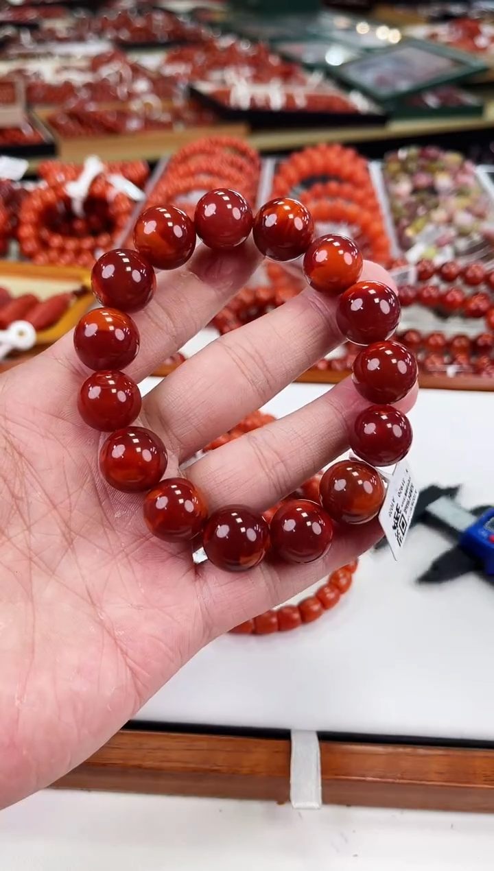 【闪购商品】南红玛瑙瓦西手串15+未镶嵌一个/条