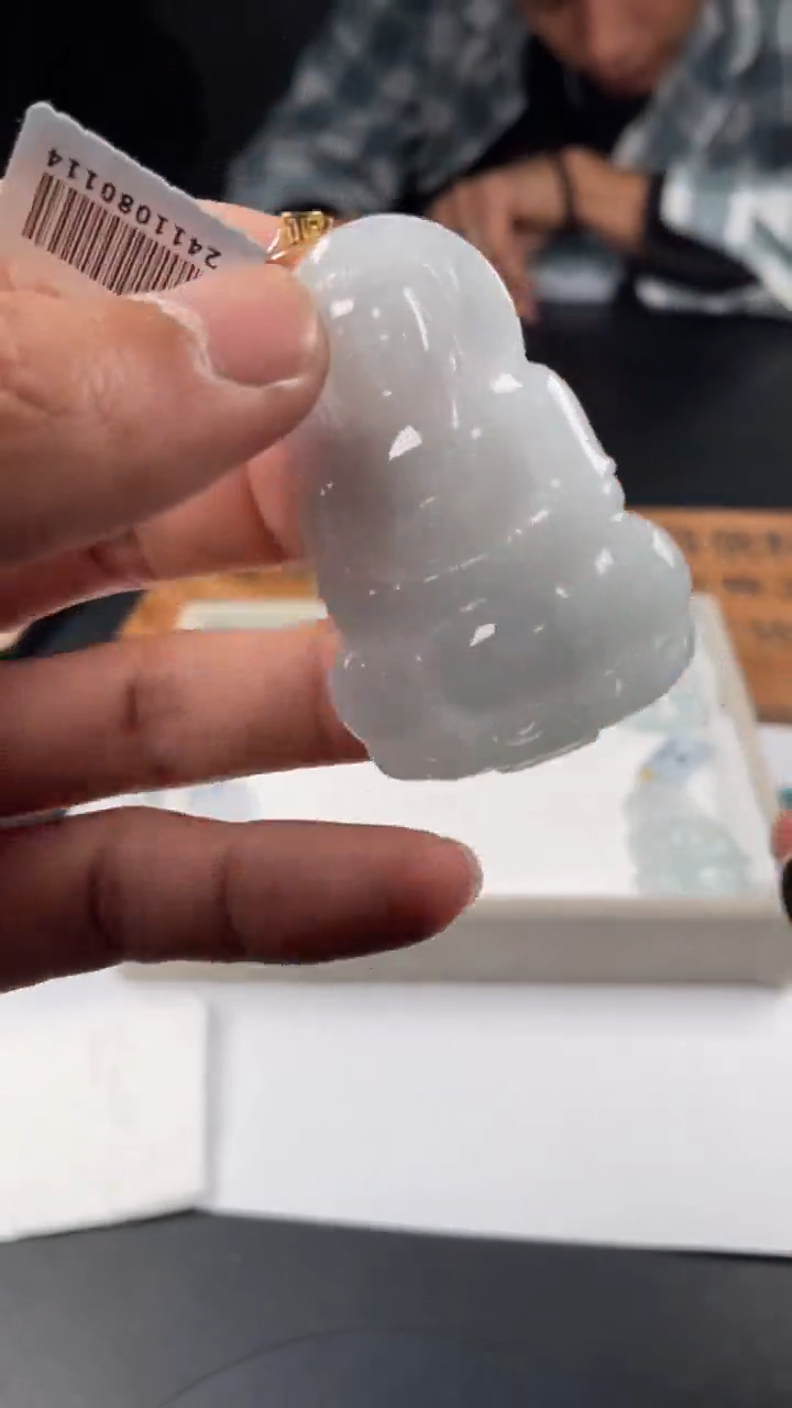 【闪购商品】翡翠颈饰18K金镶嵌缅甸A货翡翠