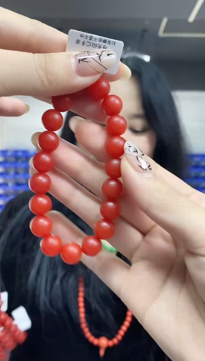 【闪购商品】南红玛瑙手串未镶嵌多样性发其一颜色微差