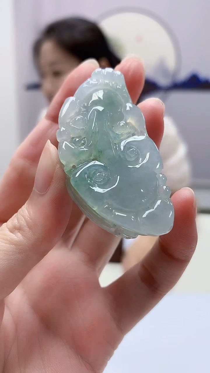 定制翡翠未镶嵌4902zm-毛货挂件40貔貅