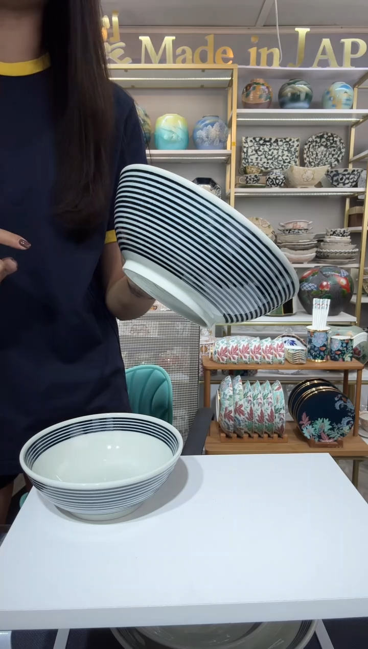 陶瓷蓝驹煮物钵17.3cm一支