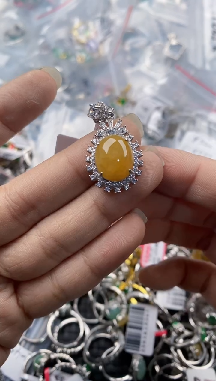 银S925镶嵌戒指翡翠11-11---4