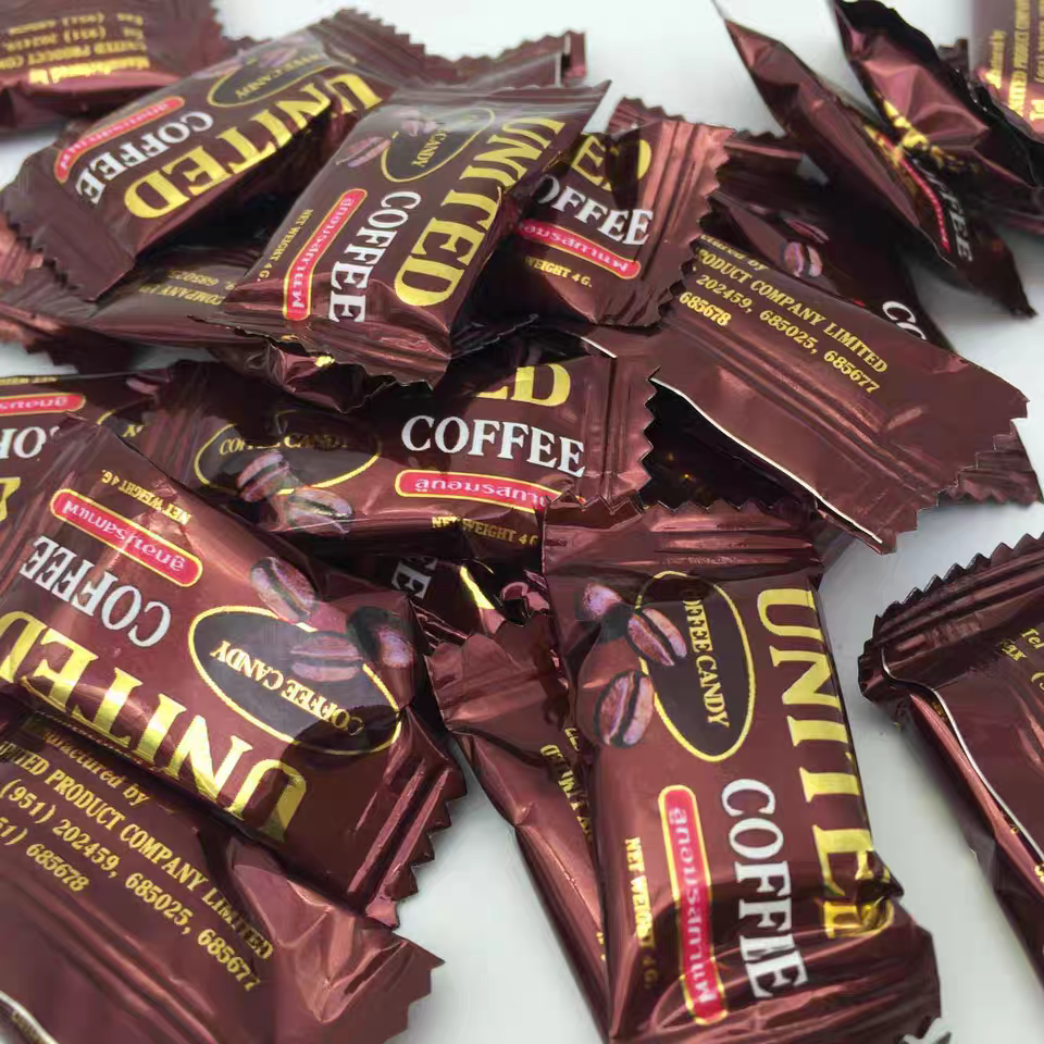 UNITED红绿咖啡糖果提神醒神硬糖喜糖果零食 200g袋
